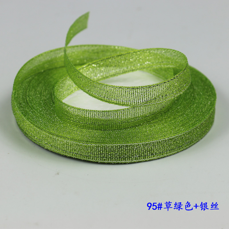 Picture of Gold and Silver Onion Ribbon Cake Packaging Ribbon Colorful Onion Ribbon Baked Cake Flower Tie Bow DIY Accessories Ribbon