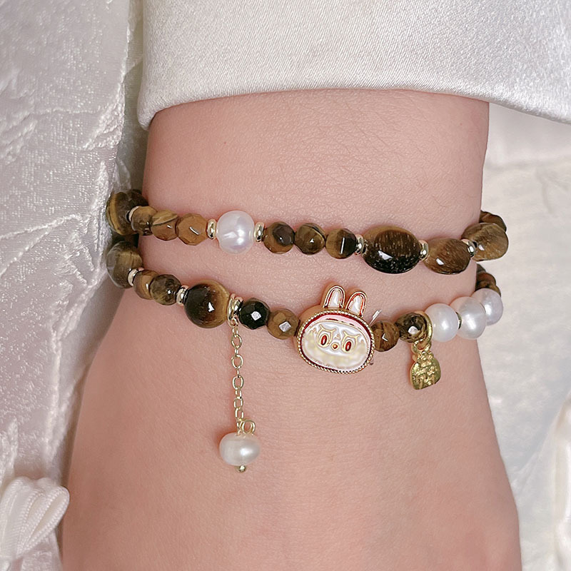 Cartoon Labu Lutong Tiger Eye Bracelet Original Design WangCaiYun New Fashion Citrine Bracelet Trendy