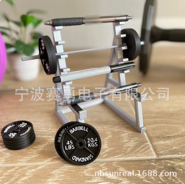 Squat Rack Pen Holder barbell Pen Holder mini desktop organizer Creative fitness enthusiasts fun