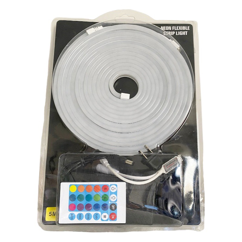 6*12Led Neon Light Strip Set Rgb Light Strip Silicone Light Strip Low Voltage 12 Volt Outdoor Waterproof Neon Light Wholesale
