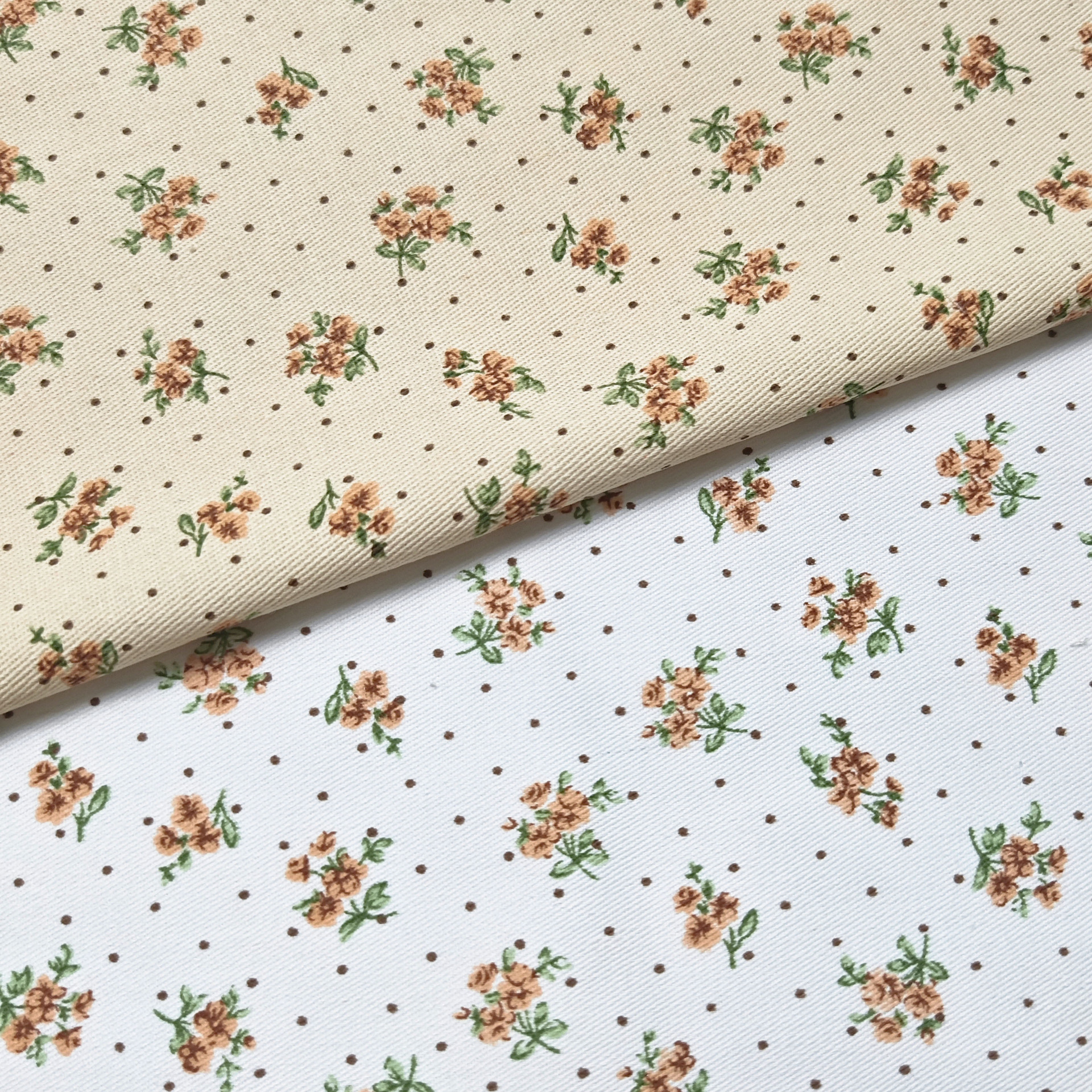 Washed Twill 10856 Cotton Printed Small Floral Fabric Jacket Jacket Tablecloth Pants Home Boutique