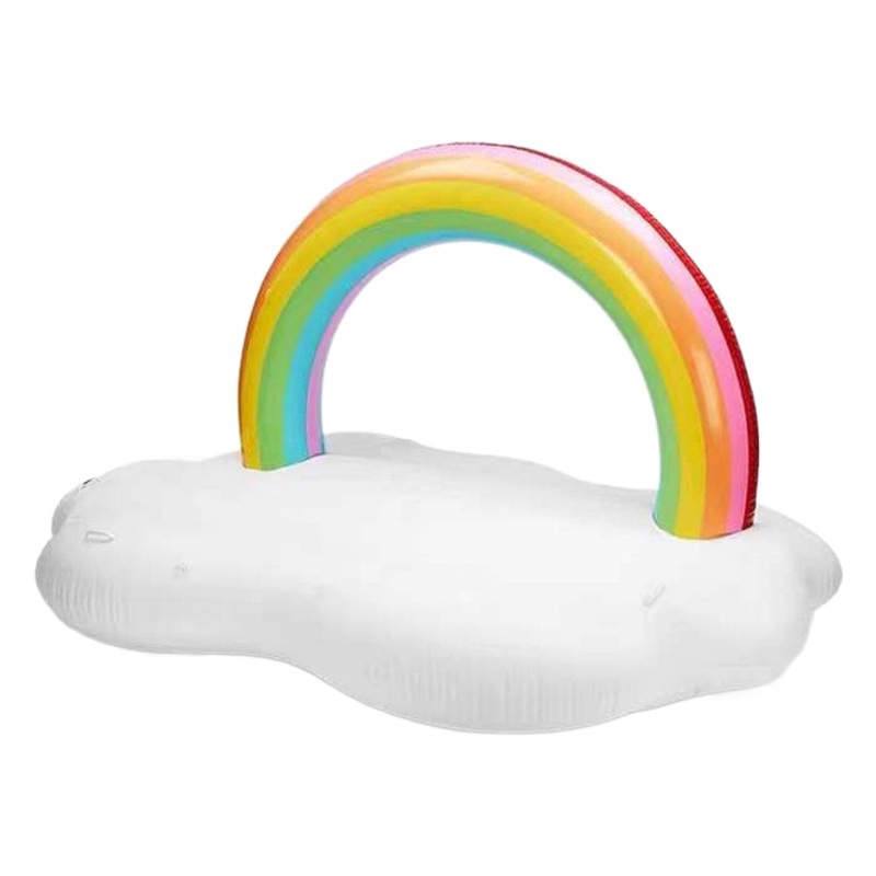 Spot Inflatable Cloud Floating Rainbow Arch Floating Island Water Toy Large Inflatable Floating Bed Play Water Air Cushion