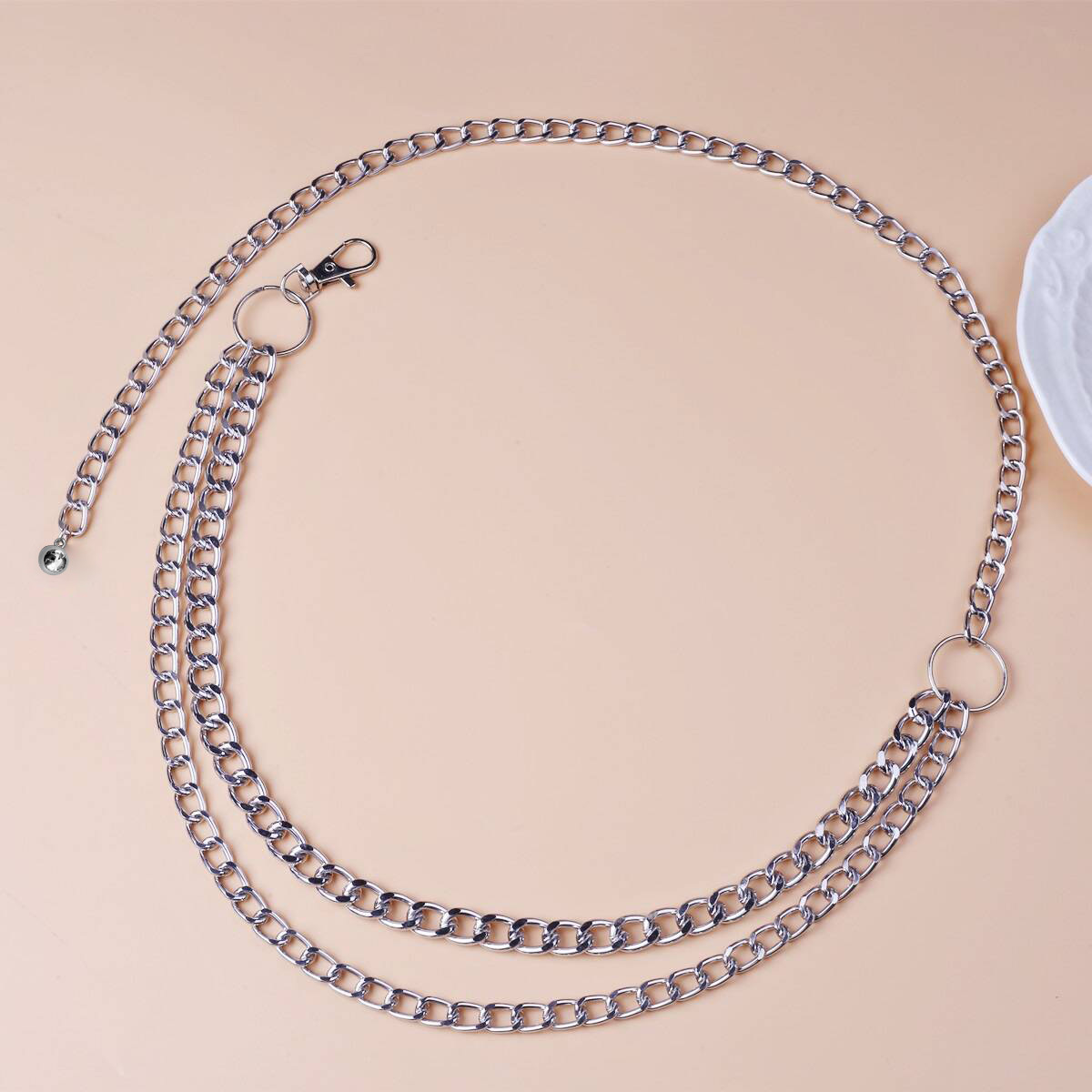 Picture of European and American cross-border new retro trendy metal ring waist chain female punk style versatile multi-layer chain waist accessories
