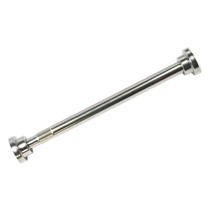 Hole-free telescopic rod installation-free clothes pole hanger bedroom curtain hanging rod shower curtain rod door curtain wardrobe strut