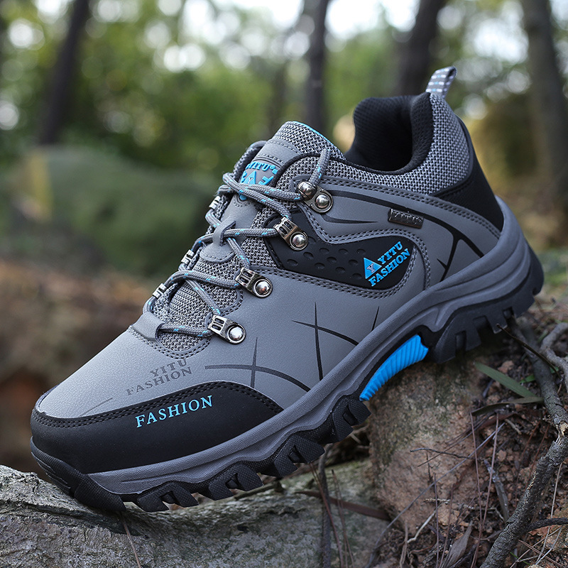 2024 cross-border all-match new high-top hiking shoes cross-country hiking cotton men's outdoor shoes extra large size sneaker