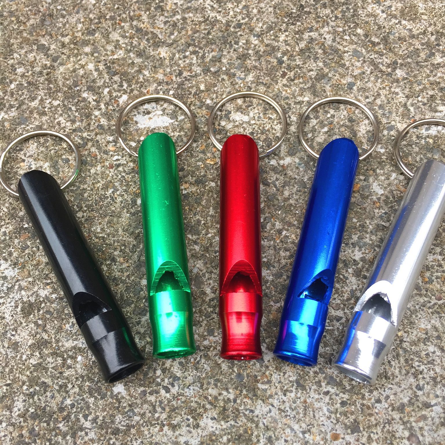 Picture of Large Whistle Outdoor Camping Adventure Training Whistle Aluminum Alloy Survival Whistle Lifesaving Whistle Colorful Whistle