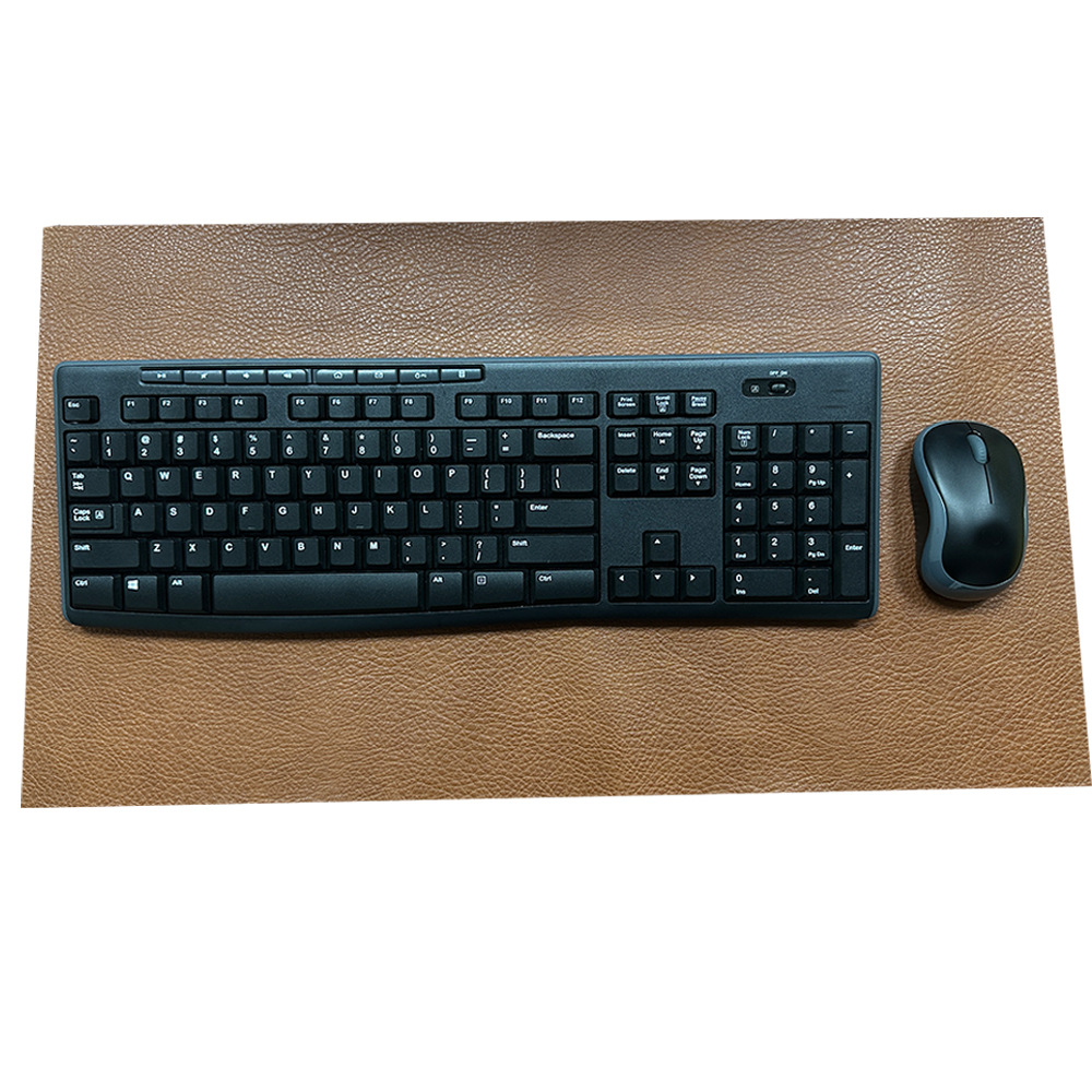 Picture of Factory in stock super soft litchi grain leather pvc material leather pad mouse pad sand pot pad pvc material leather sheet