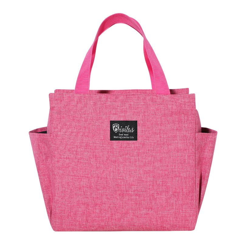 Picture of Double-Mouth Insulated Lunch Box Bag Portable Office Handheld Lunch Bag Double-Side Lunch Bag with Meal Bag Insulation Bag