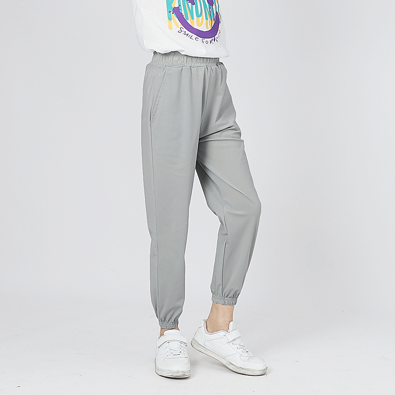 Picture of Summer Korean version of the new boys sports anti-mosquito pants large children thin ice silk quick-drying pants girls pants wholesale