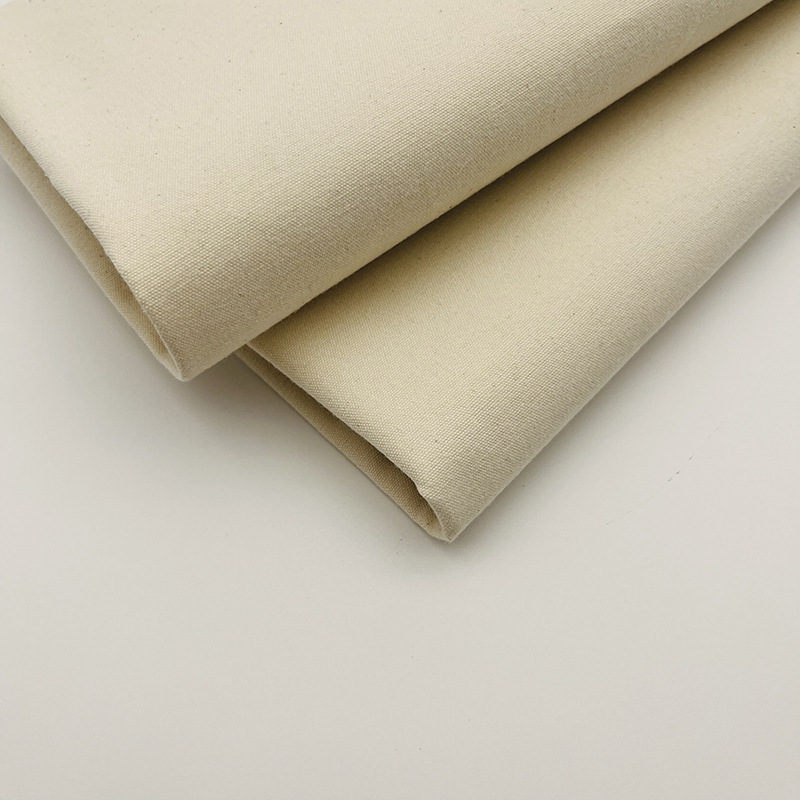 Picture of Ready Supply of Cotton Canvas, Thickeneded Natural Color Raw Cloth, Clothing and Bag Fabrics Wholesale, 370g Plain Cotton Raw Cloth