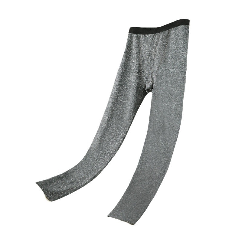 Picture of fleece-lined Thickened Warm Pants Men's Autumn and Winter Cold-proof Underwear Wool Mulberry Silk Trousle Men's Base Pants
