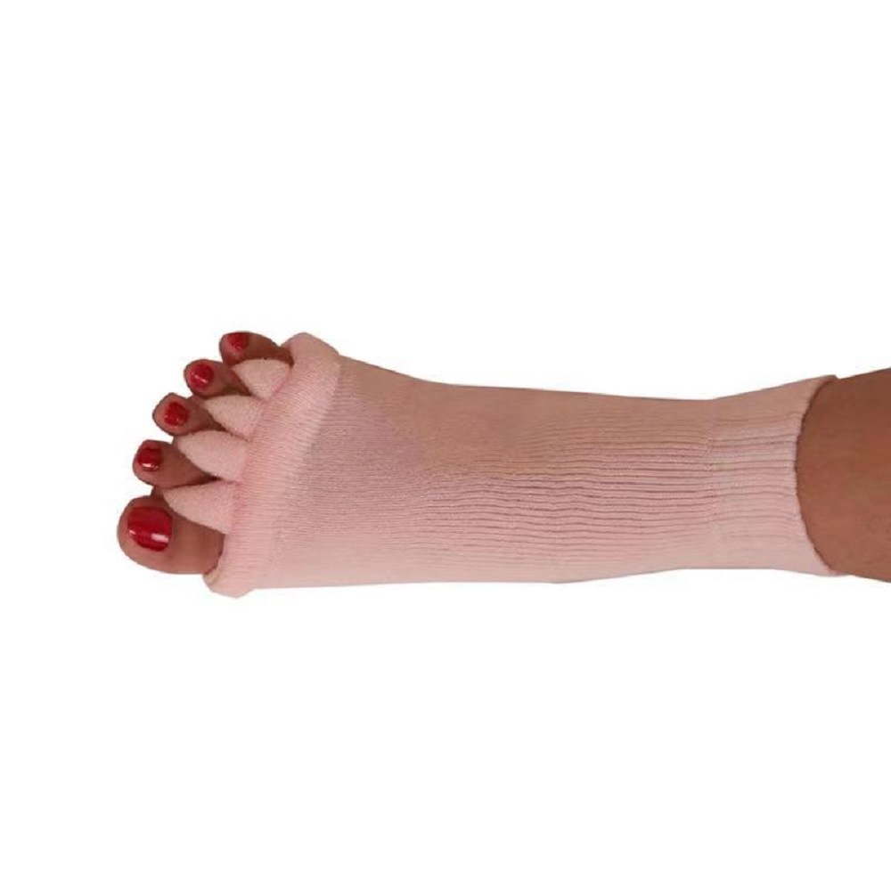 Picture of Toe Socks for Women, Acrylic Cotton Split-Toe Socks, Japanese Health Massage Yoga Toe Socks, Open-Toe Socks to Correct Thumb Valgus