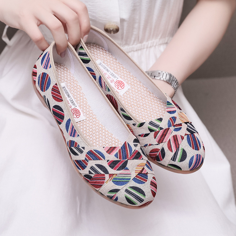 Picture of 25 Spring New Old Beijing Cloth Shoes, Non-Slip Tbottomon Soles, Comfortable Women's Shoes for Middle-Aged and Elderly Mothers, Casual Soft Soles