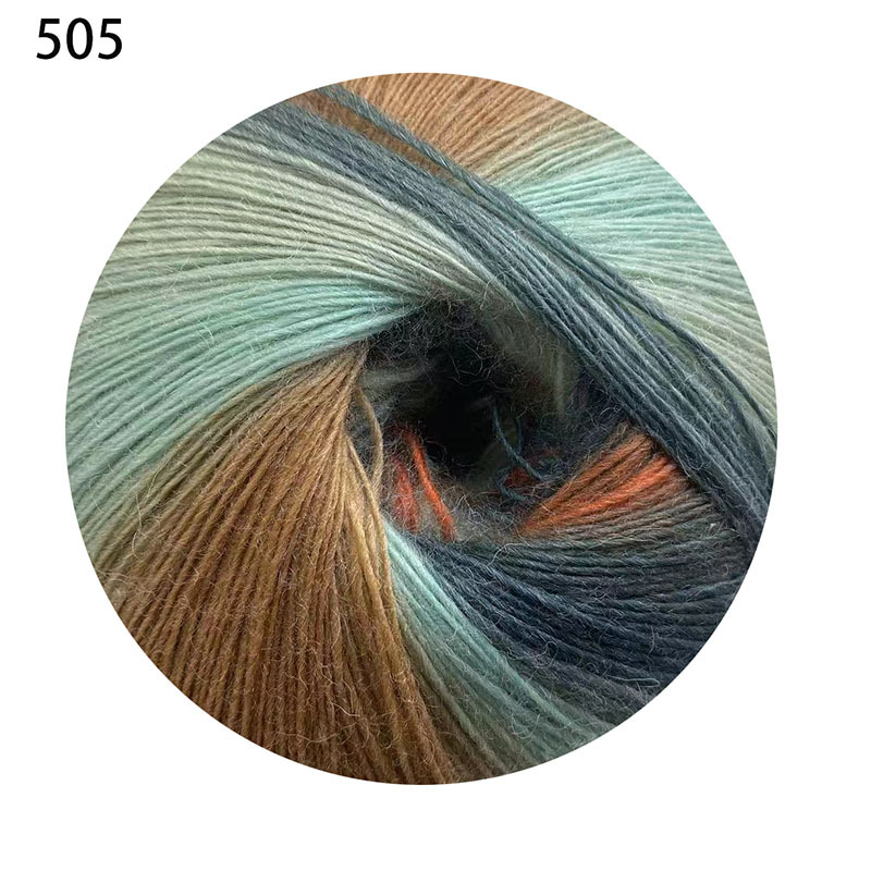 Picture of 1000 m Magic Ball Rainbow Wool Wool Wool Hand-Woven Crochet Shawl Hat Scarf Coat Coarse Baby Wool Ball
