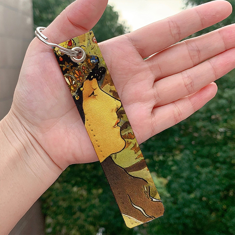 Picture of Amazon Cross-Border European and American Popular Vintage Alphonse Mucha Mucha Mucha Keychain Wholesale