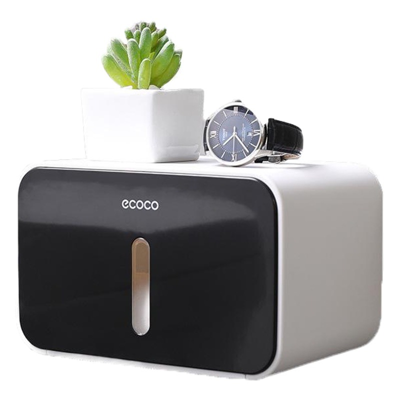 Sanitary Paper Box Toilet Tissue Toilet Paper Storage Rack Toilet Household Non-perforated Creative Waterproof Paper Roller