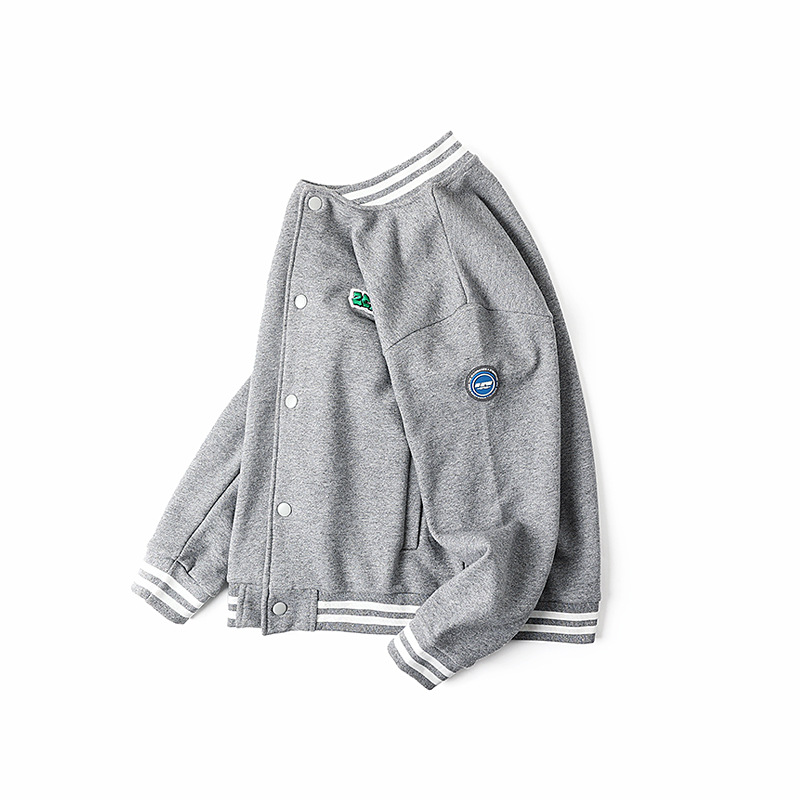 Picture of Spring and autumn Korean version of the new boys sports coat in the big children's embroidery label baseball suit children's jacket wholesale