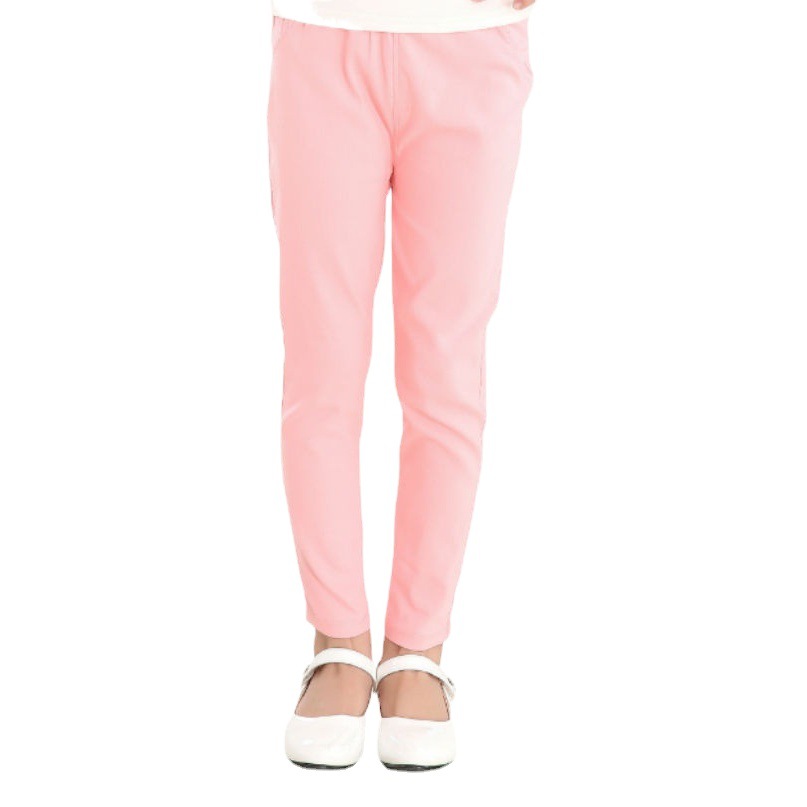 Picture of Girls' Pencil Pants Spring and Summer Thin Children's Summer Outer Skinny Pants Tight Stretch Candy Color Children's Leggings