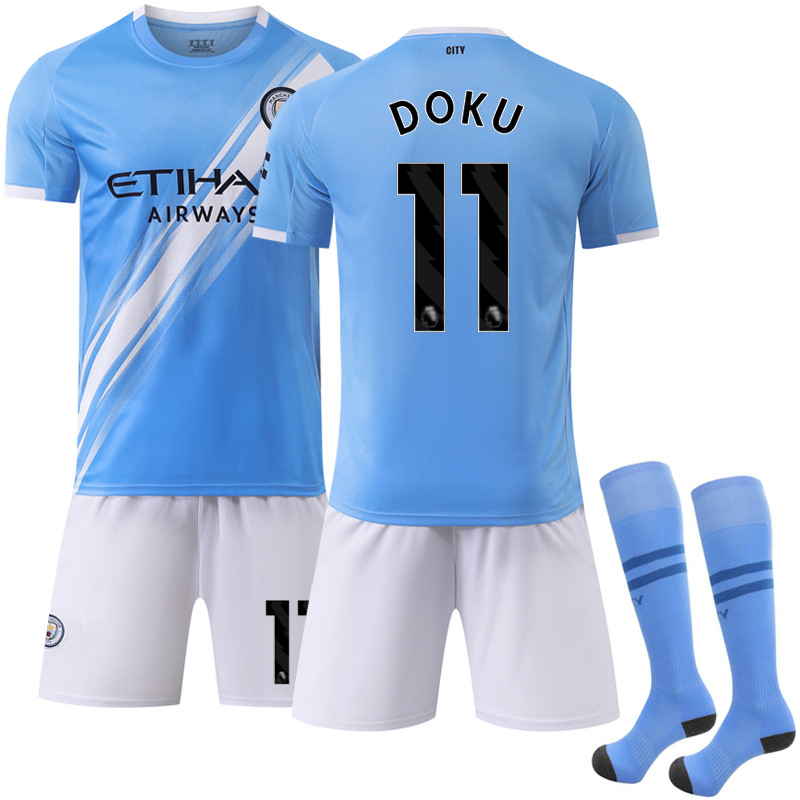 Picture of 2025-26 New Sports suit 17 De Braunes Club Football Clothes No.9 Harland Manchester City Home
