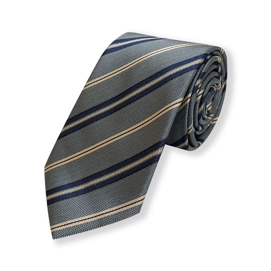 Picture of striped hand tie tie jk unisex japanese college style student shirt uniform dk casual necktie