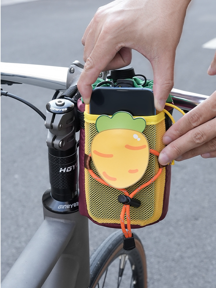 Picture of Bicycle Radish Water Bottle Bag, Front Handlebar Water Cup Bag, Handlebar Hanging Cup Bag, Cosmetics Bag, Mountain Road Bike Riding Equipment