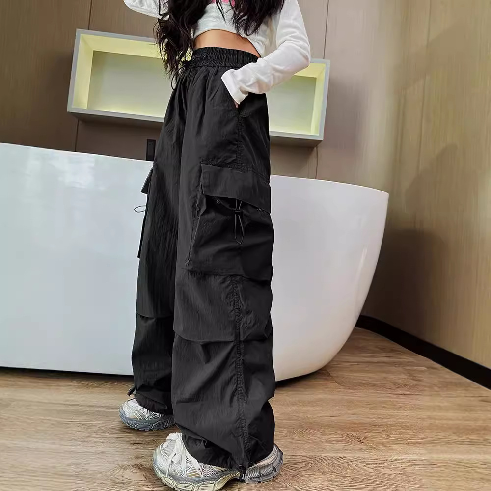 Picture of New Girls Crane Pants Spring and Autumn 2024 Summer Children's Summer Thin Pants Big Children's Summer Wide Leg Pants