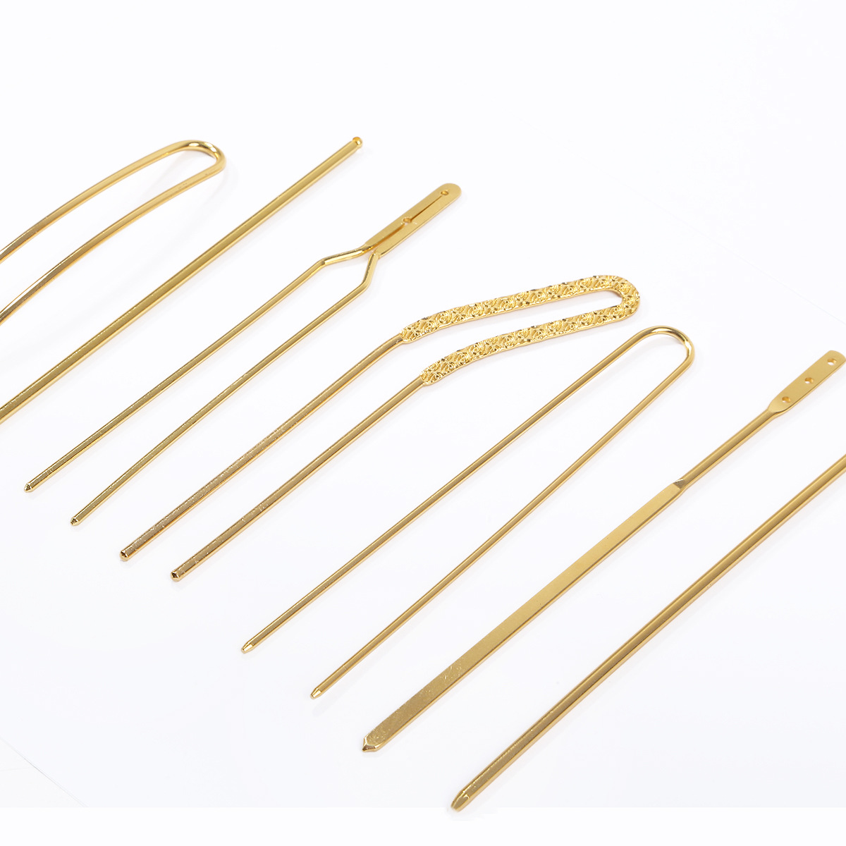 Picture of AliExpress copper hair accessories single stick hair pin comb accessories DIY hand-made antique step hairpin body material