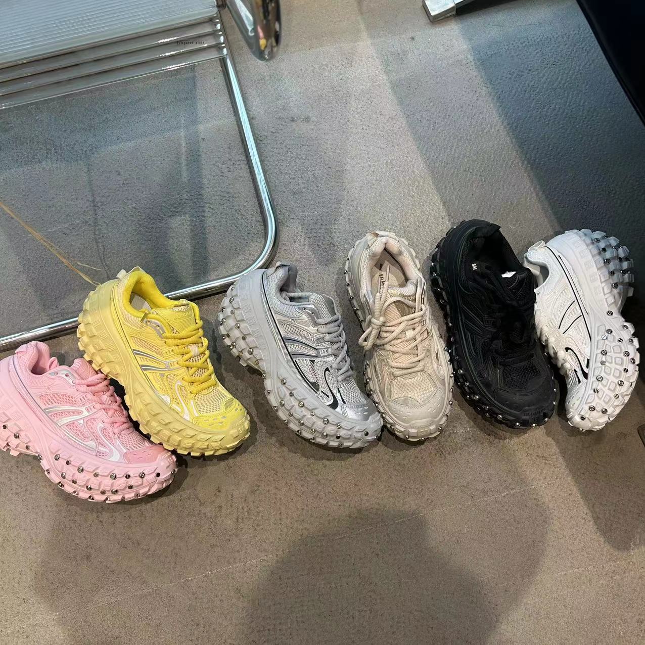 European Goods Durian Bottom Tire Willow Nail Daddy Shoes Women's New Thick Sole Increased Casual Tank Shoes