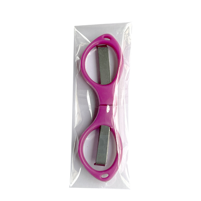 Picture of Stainless steel folding scissors plastic handle/alloy stretch shear travel portable fishing Special 8/eight character scissors wholesale