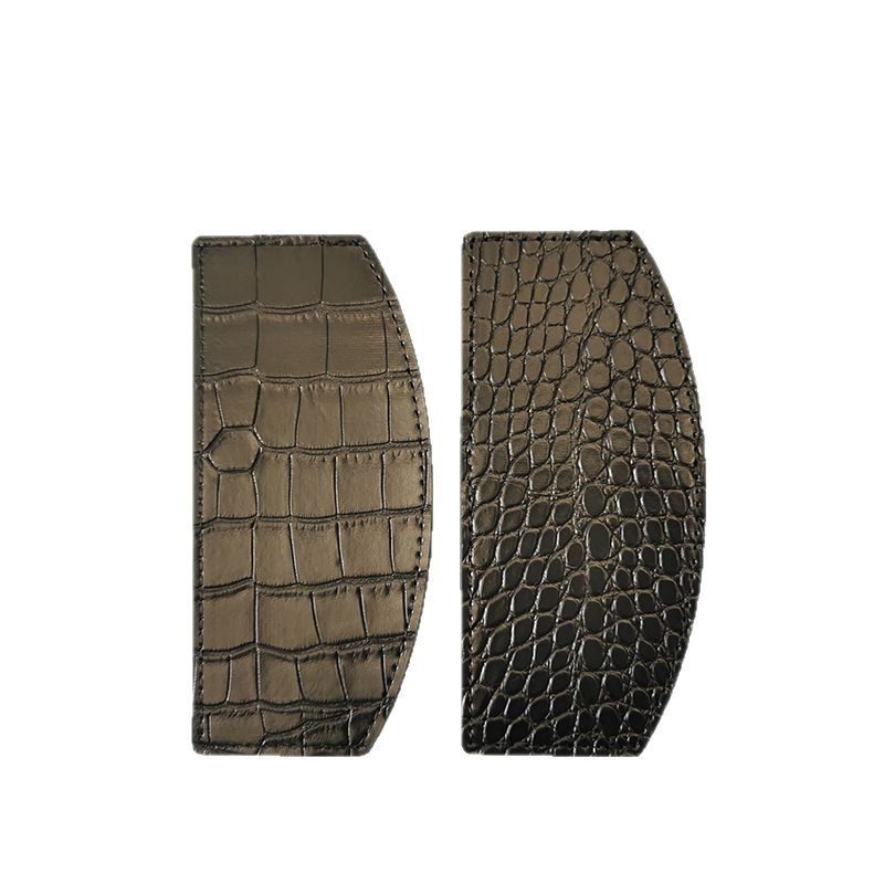 Picture of Cross-border exclusive for manufacturers to in stock crocodile pattern PU comb set golden sandalwood comb storage set massage comb protective set