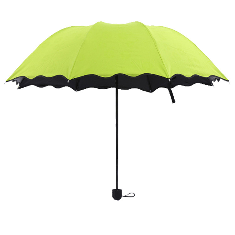 Picture of Factory wholesale creative three folding vinyl water flowering umbrella gift advertising umbrella umbrella can do LOGO
