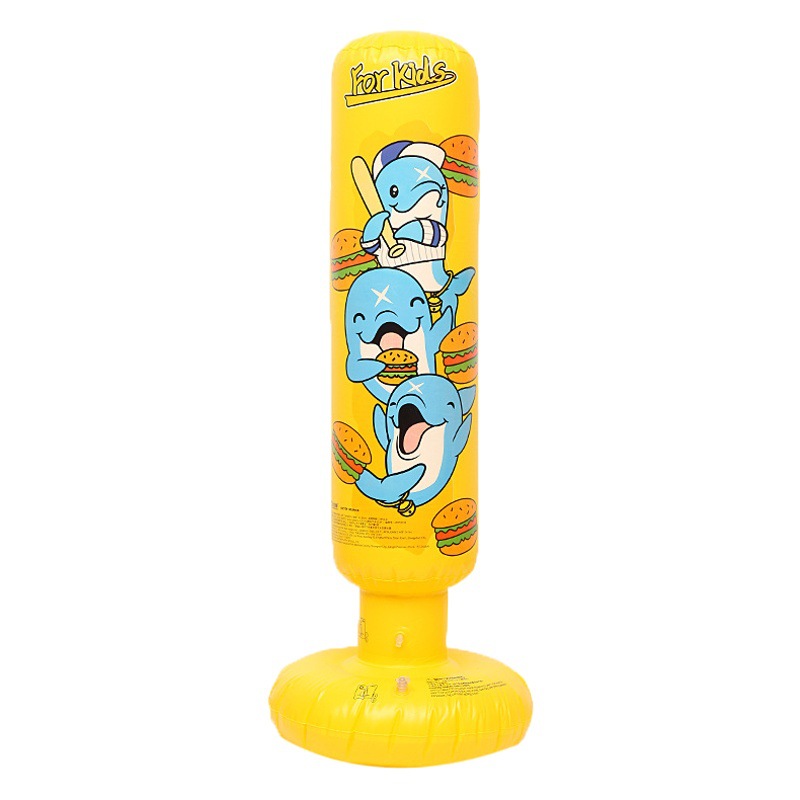 Thickened Fitness Children Inflatable Sandbag Inflatable Boxing Column Tumbler Sandbag Vertical Vent Inflatable Sandbag Sandbag