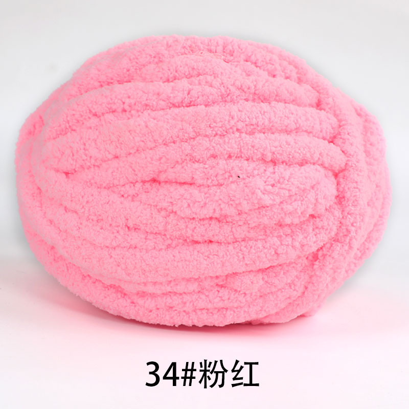Picture of Thick ice strip wool cat tail thread sausage yarn ice island wool hook bag cushion soft finger knitted blanket cat nest thread