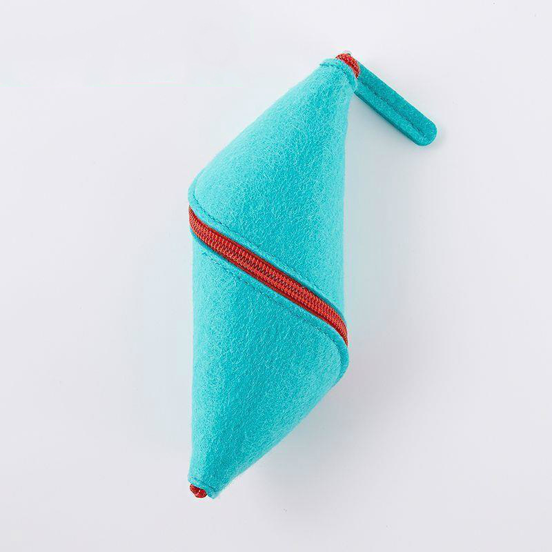 Felt Pencil Bag Creative Felt Zipper Pencil Bag Large Capacity Student Pencil Bag Advertising Gift Pencil Bag Storage