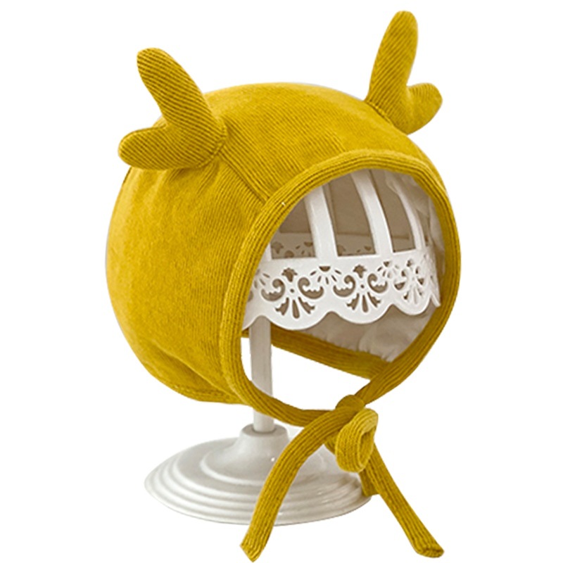 Picture of Baby Hat Spring and Autumn Baby Cute Super Cute Autumn and Winter Baby Ear Protection Newborn Female Baby Fetal Hat Boy