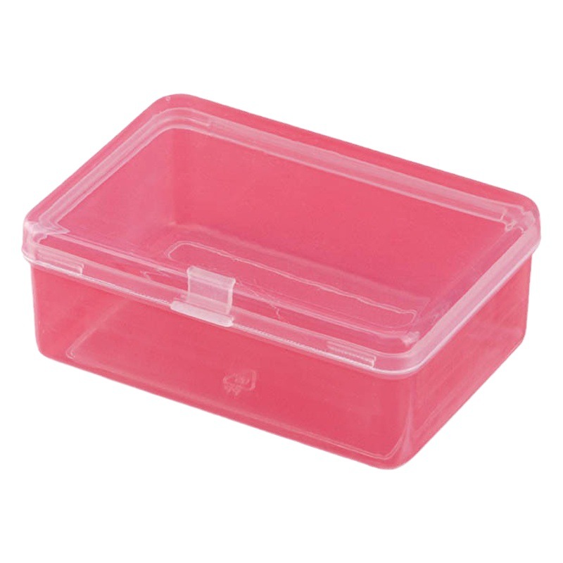 Rectangular plastic box tool box small transparent parts box pp storage box with lid mini wholesale