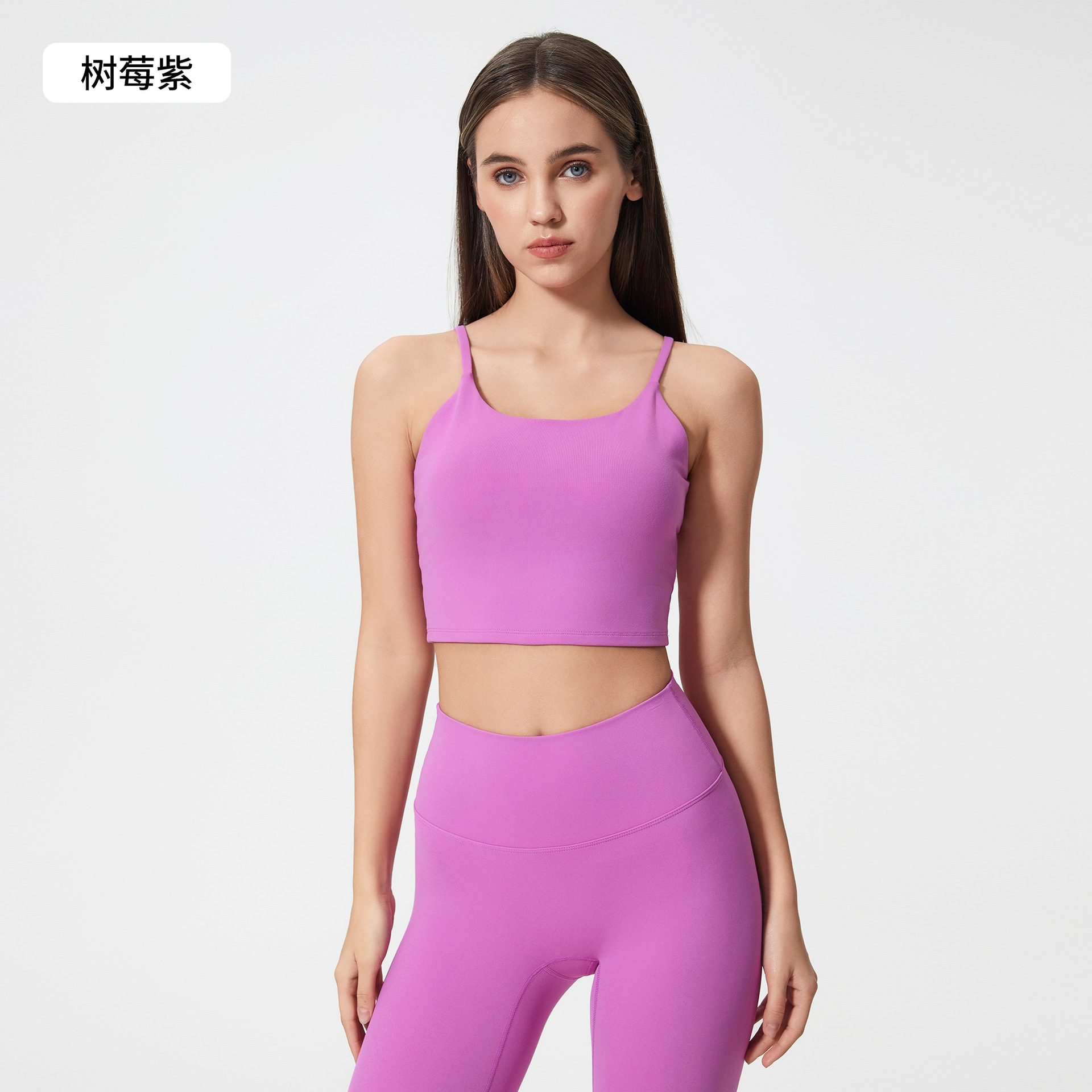 Picture of New Yoga Top Women's Sports Underwear with Chest Pad Thin Belt Beauty Back Fitness Vest Sling Yoga Clothing C5238