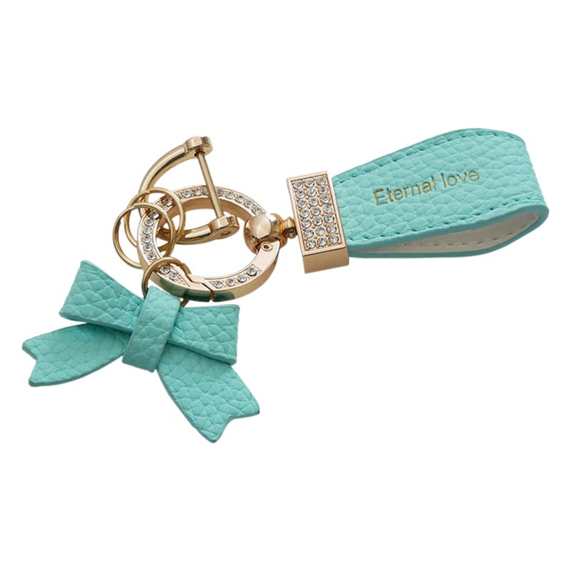 Car Keychain, Women's Bag, Exquisite Pendant, Gift, Diamond Ring, Bow Decoration, Small Pendant, Fashionable Boutique