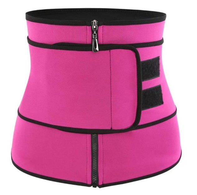 Amazon Sweat Belt Body Sports Belt Women's Zipper Belly Belt Neoprene Shaper