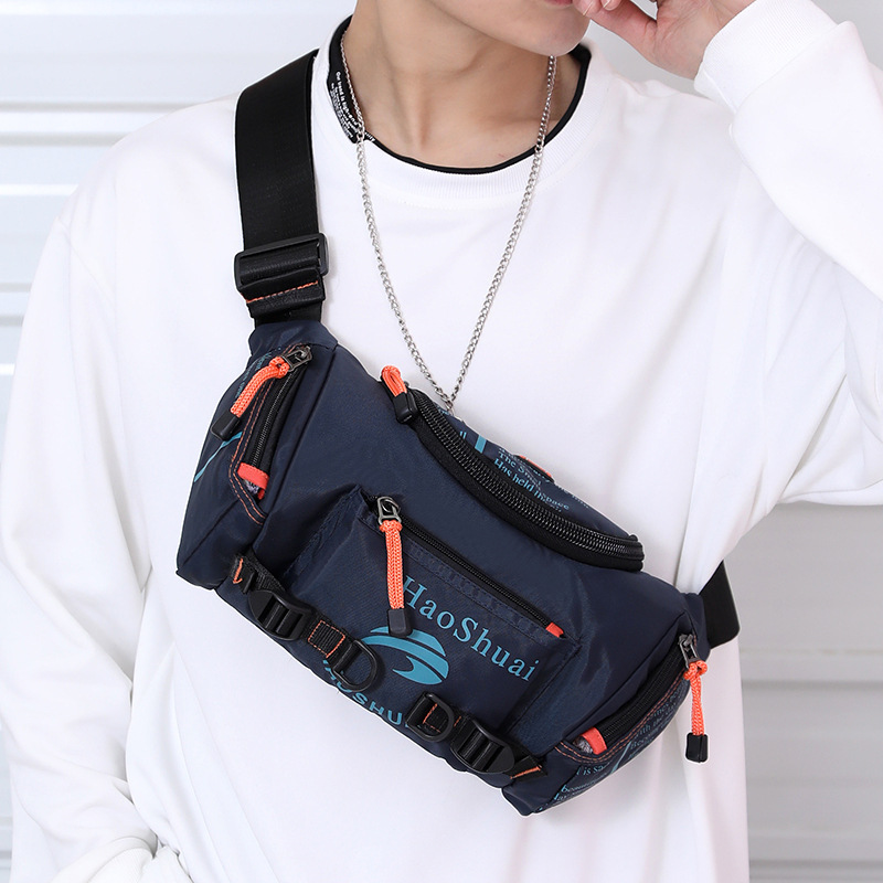 Picture of Cross-border Men's Bag Large Capacity Chest Crossbody Bag Sport Multifunctional Shoulder Crossbody Dual-purpose Backpack Men's Chest Bag