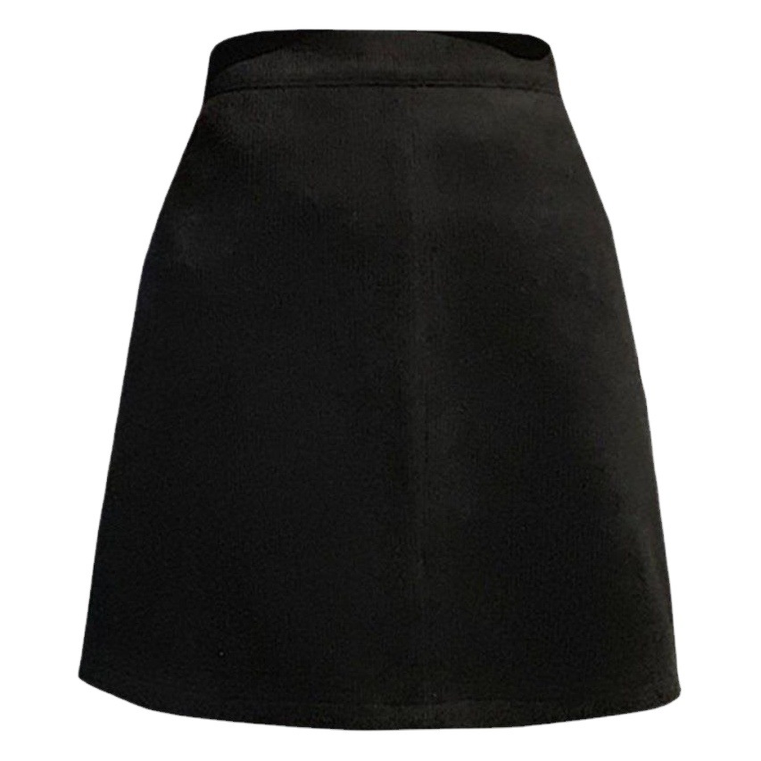 Plus size corduroy skirt high waist A- line skirt autumn and winter ins style chubby girl slimming A- line hip skirt