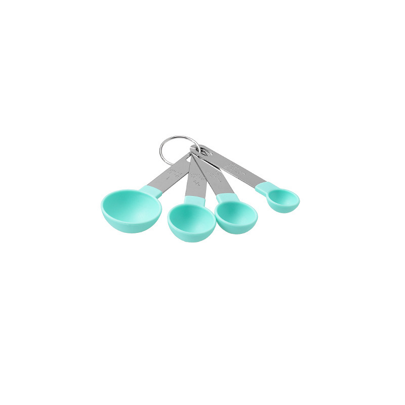 Picture of New stainless steel handle measuring cup 8 piece set plastic measuring spoon measuring spoon Baking set kitchen gadget measuring spoon