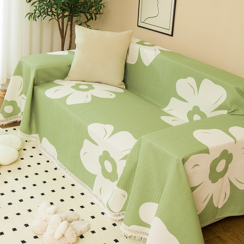 Picture of ins style sofa towel full cover cloth simple sofa cushion blanket all-inclusive universal cover towel four seasons universal sofa cover