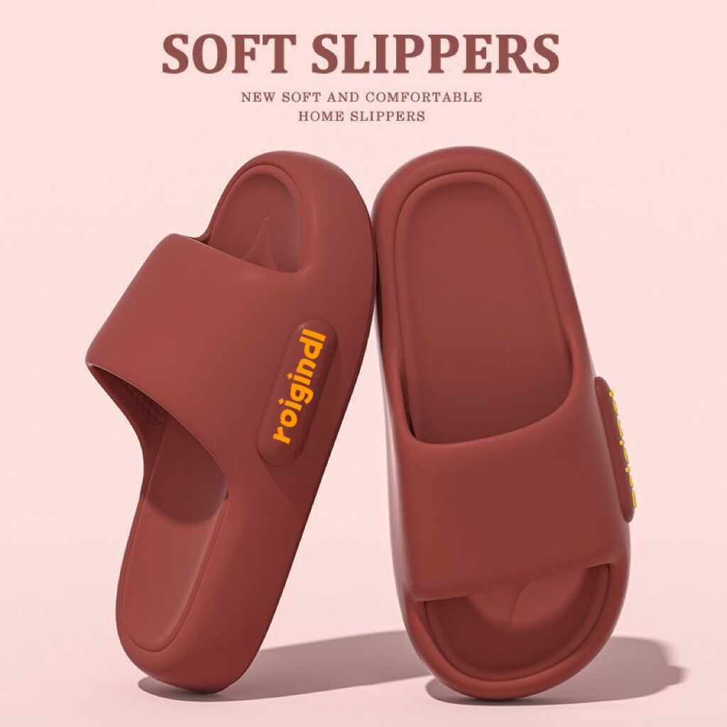 Eva Slippers Couple Bathroom Home Thickeneded Indoor Household Red Thick-Soled Deodorant Summer Wedding Slippers Non-Slip