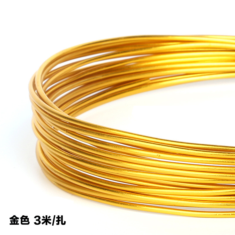 Picture of Wholesale 1mm-2.5mm oxidized colored aluminum wire DIY handmade material soft aluminum wire bicycle crafts ornaments