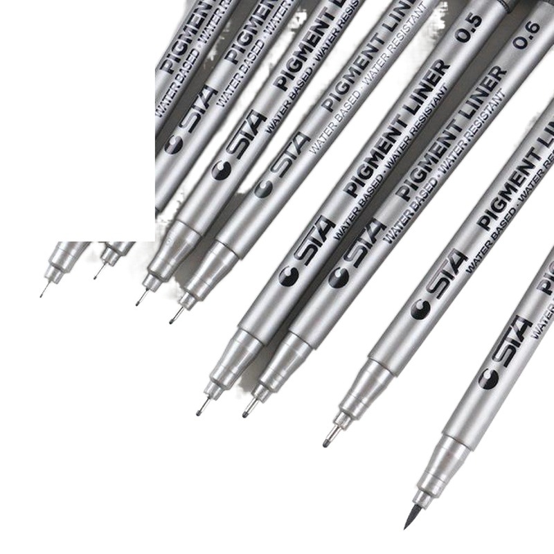 Starsta8050 Fine Needle Pen Art Gouline Pen Sketch Contour Pen Black Animation Sketch Pen