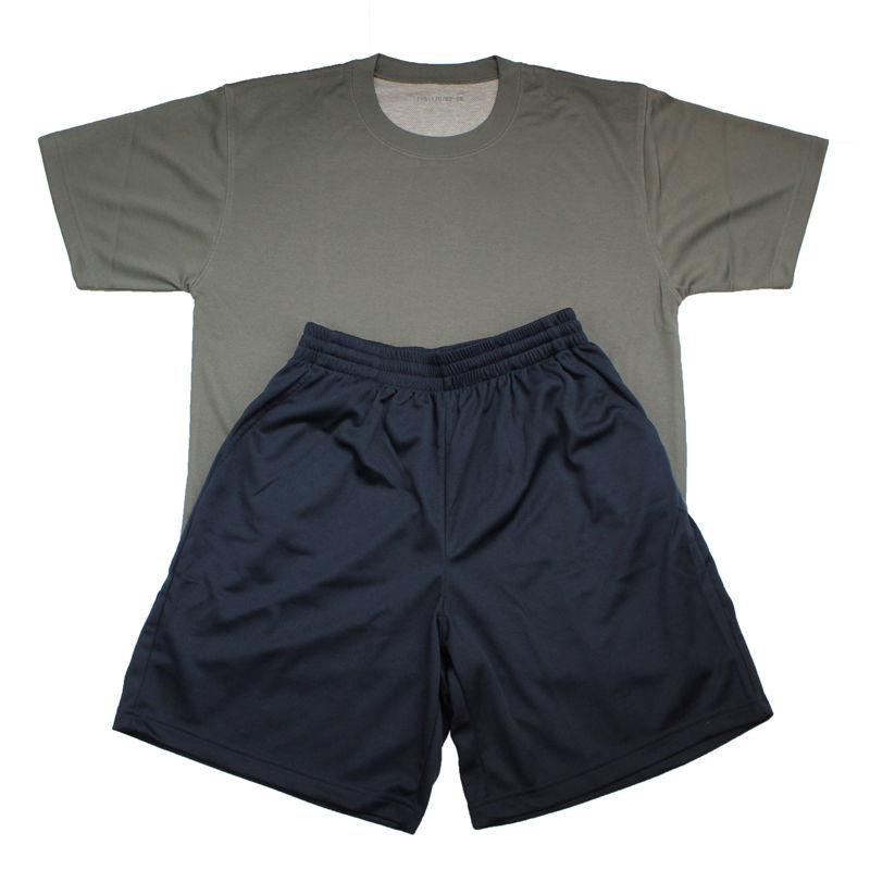 Picture of Factory Breathable Short-sleeved Physical Fitness Suit Net Face New Jihua Training Suit Summer Sports suit Military Training Quick-drying T-shirt