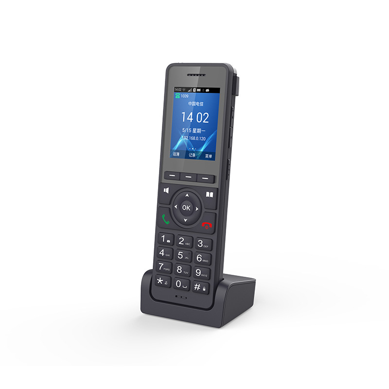 Mobile handheld wifi wireless phone ip voip sip phone support 4G rechargeable base network phone