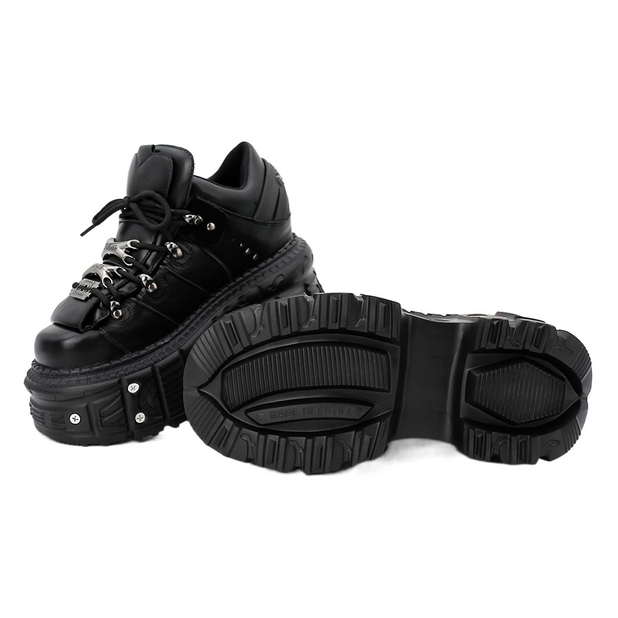 Cross-Border Dark Dad Shoes Thick-Soled Women's Shoes Heavy Metal Personalized Gothic Style Punk Women's Boots Factory Wholesale Direct Supply