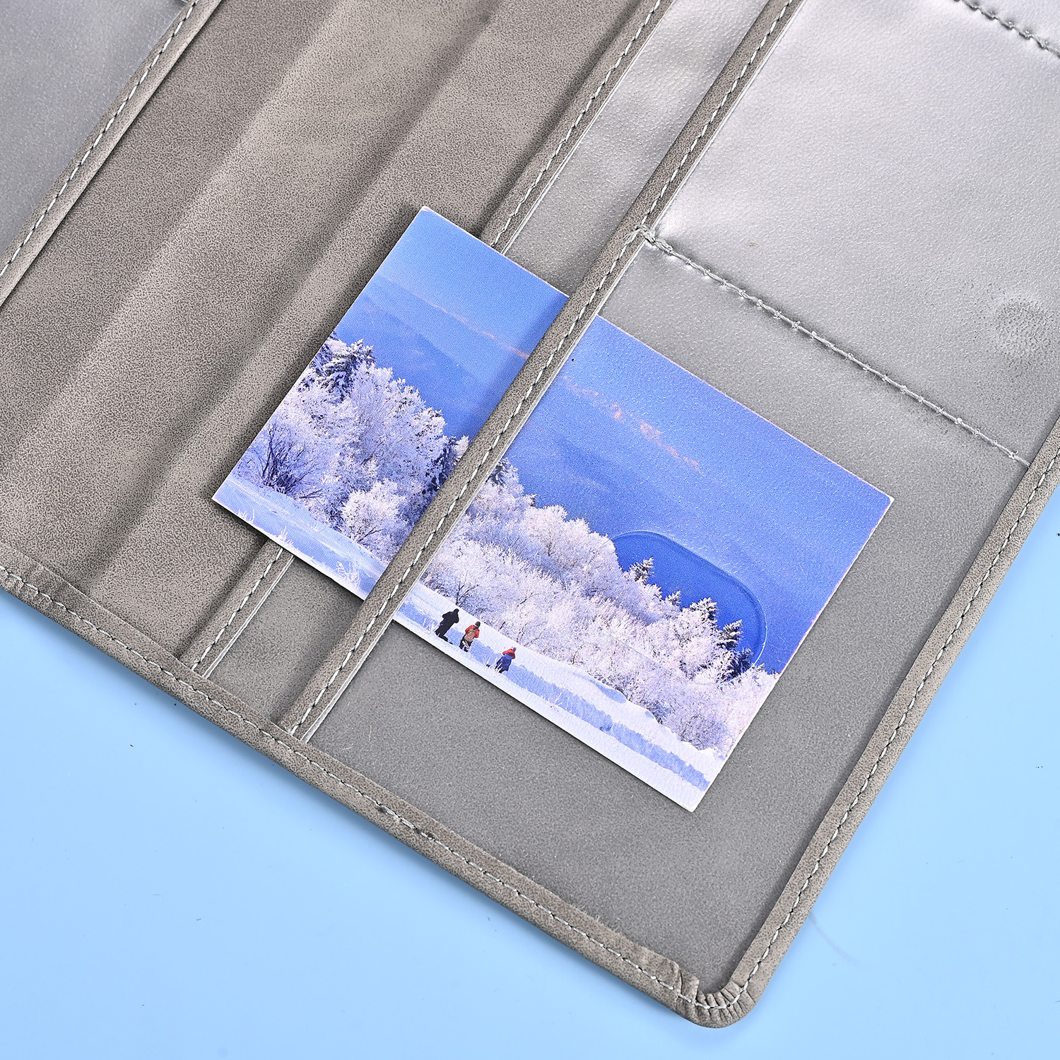 Picture of Cross-Border American Driver's License Leather Case Car Information Document Holder Amazon Best-Selling Passport Bag Custom Coin Card Holder